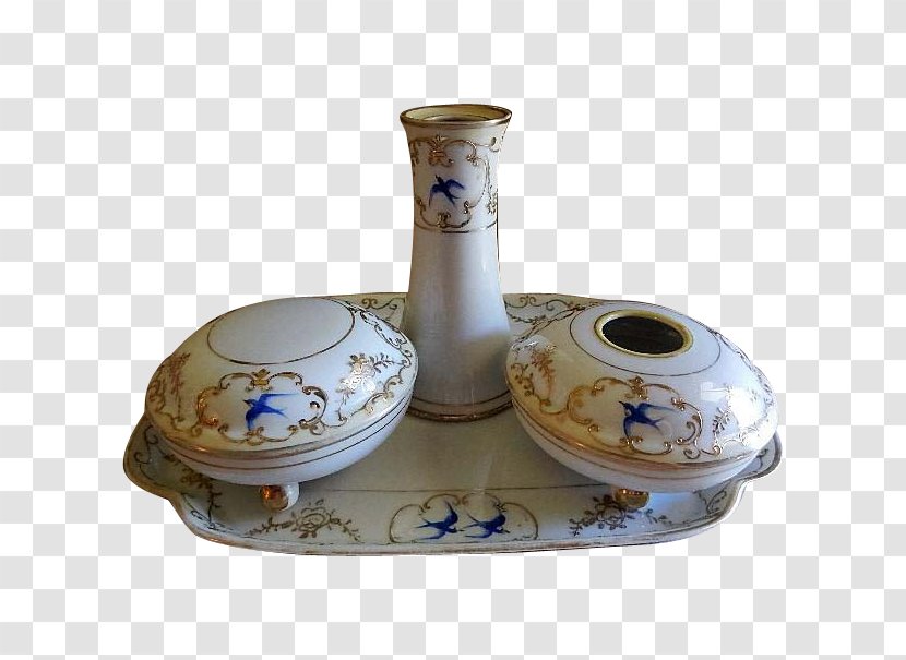 Ceramic Porcelain Pottery Vase Tableware - Hand-painted Birds Transparent PNG