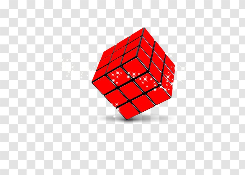 Rubiks Cube Red Puzzle - Vcube 7 - Rubik's Transparent PNG