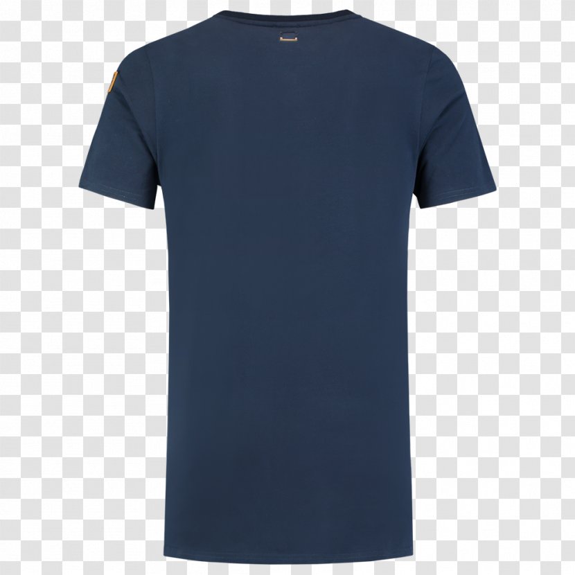 T-shirt Crew Neck Sleeve Neckline Clothing - Cobalt Blue Transparent PNG