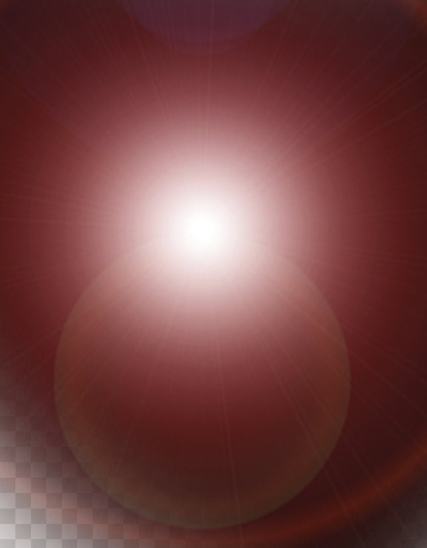 Light Red Sphere Wallpaper - Computer - Sun Rays Effect Transparent PNG