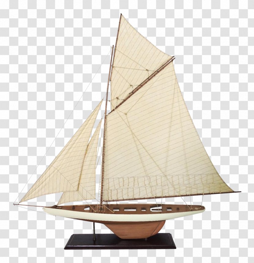 Authentic Models 1930s Classic Yacht Sailboat Model Yachting Transparent PNG