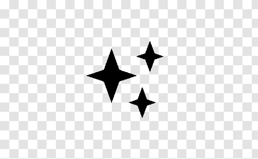 Black And White Wing Triangle - Star Transparent PNG