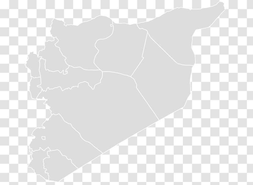 Syria Blank Map Ghouta United Arab Republic Transparent PNG