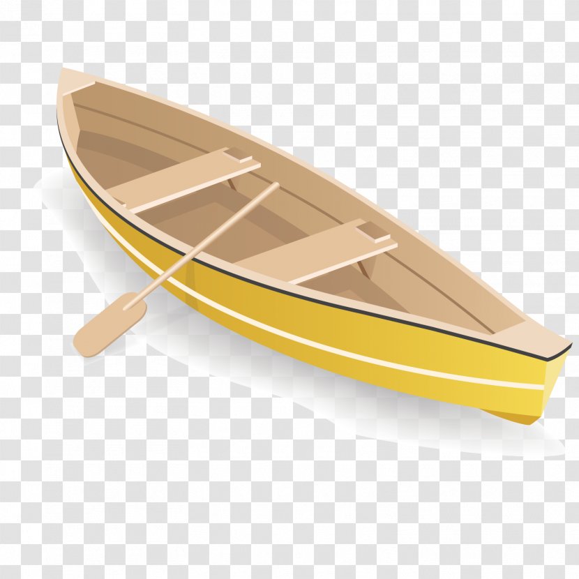 Boat Yellow - Computer Software - Vector Wooden Transparent PNG