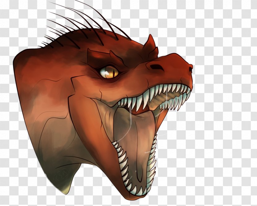 Tyrannosaurus Jaw Snout Mouth Extinction - Dinosaur Painting Transparent PNG
