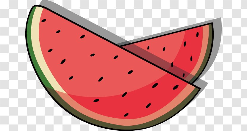 Watermelon Cartoon Drawing - Citrullus - Vector Transparent PNG
