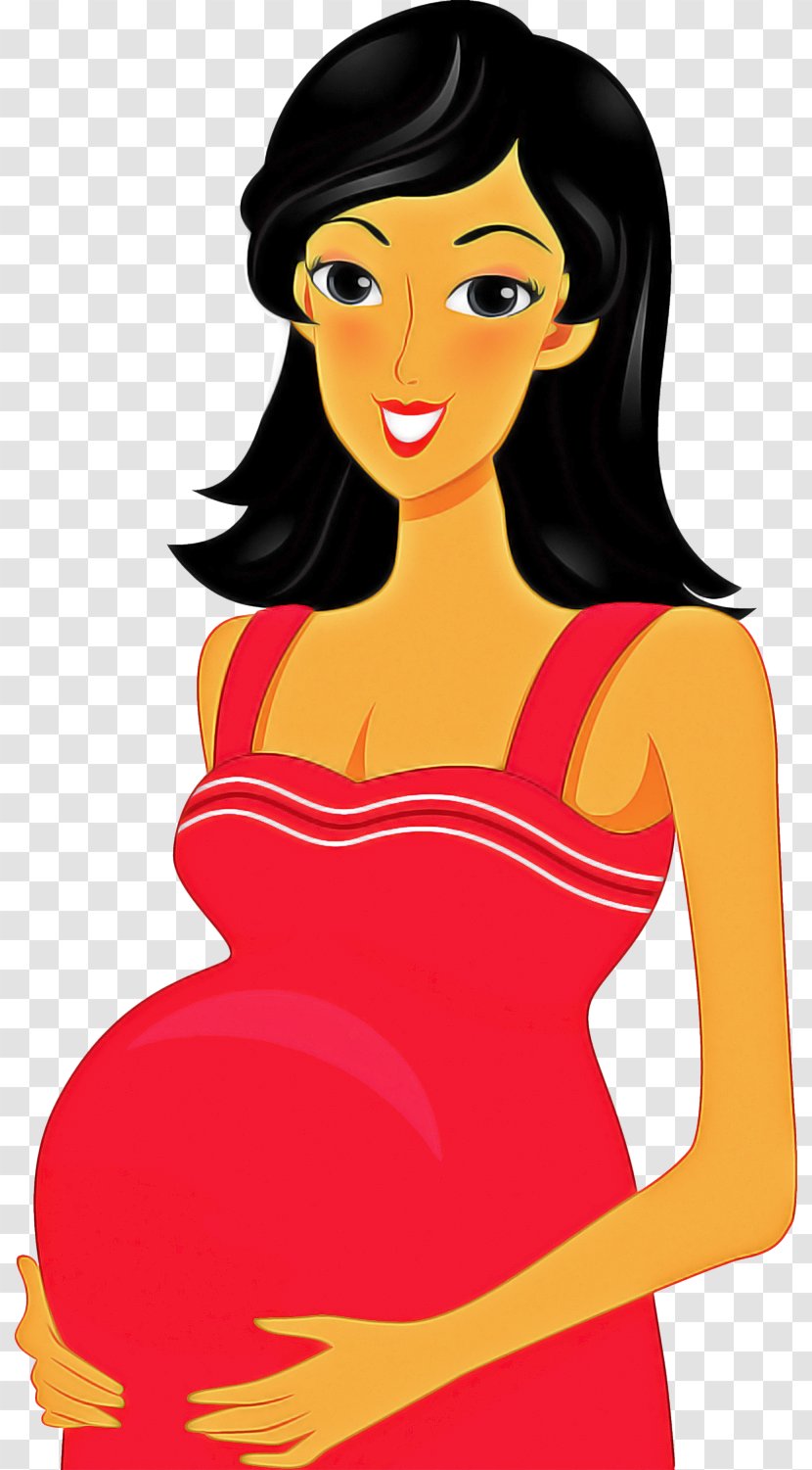 Pregnancy Cartoon - Human Chorionic Gonadotropin - Style Dress Transparent PNG