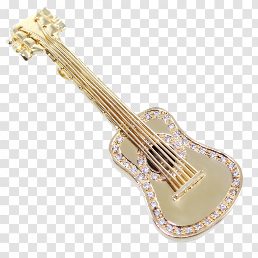 Bass Guitar Ukulele Acoustic-electric Jewellery - Silhouette Transparent PNG