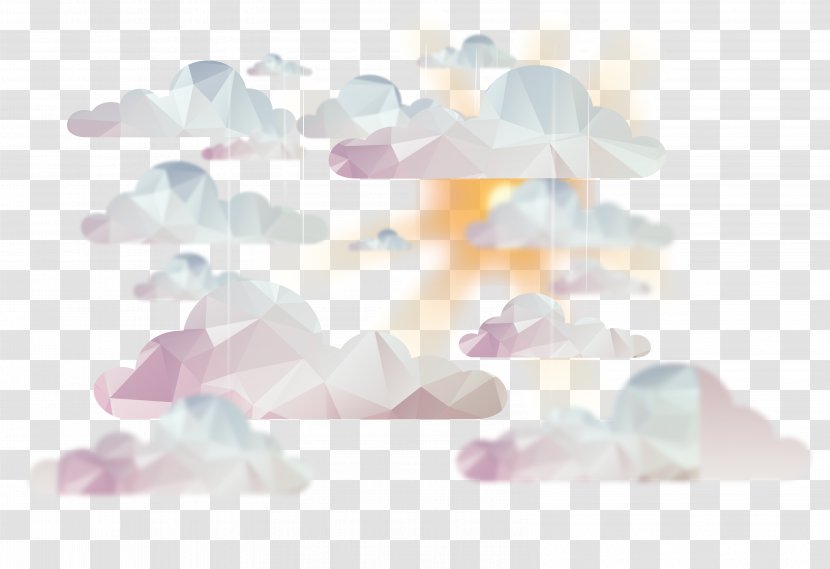 Abstract Cloud Sky Background Vector - Product Design Transparent PNG