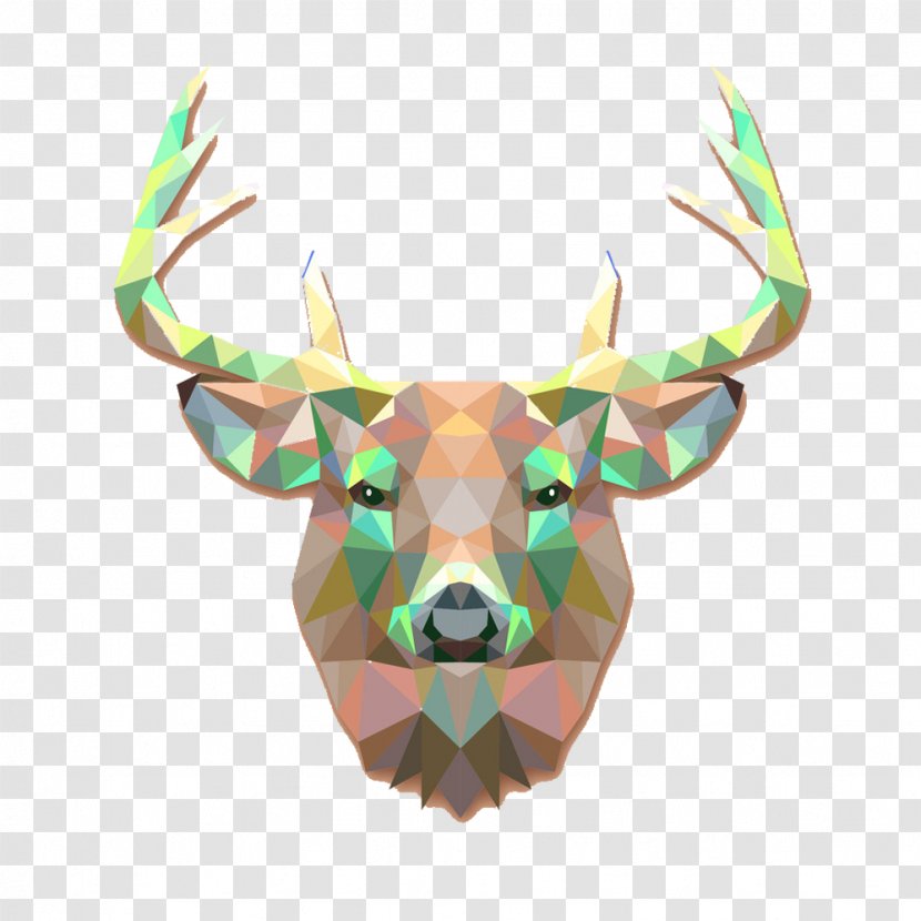 Geometric Deer Picture Material - Plastic - Geometry Transparent PNG