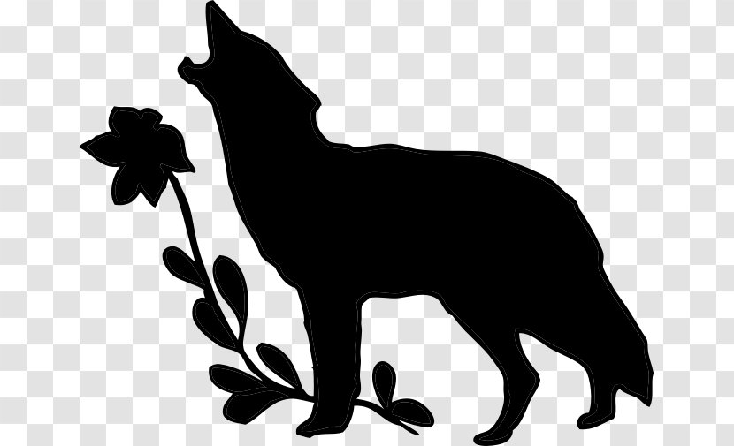 Wolf Walking Silhouette Drawing Clip Art - Gray - Vector Transparent PNG