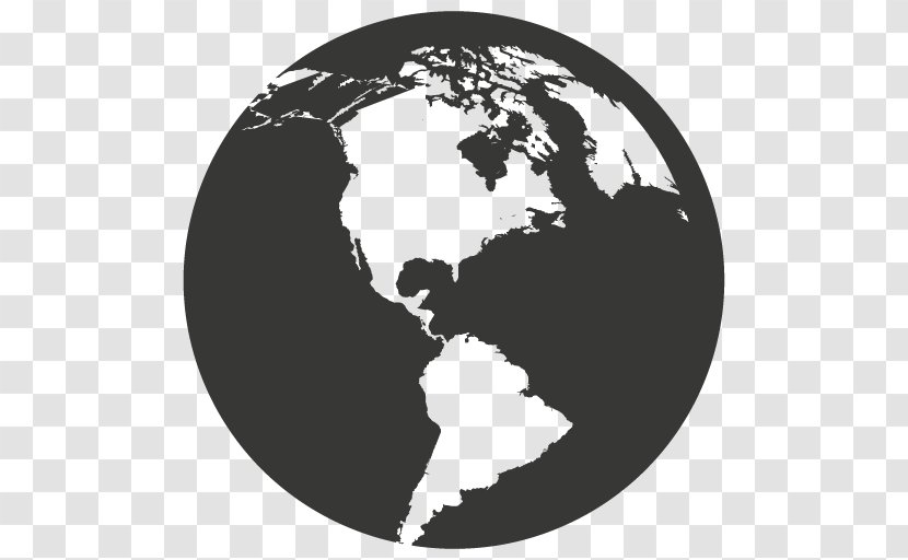 Geography United States Earth Globe - Monochrome Transparent PNG