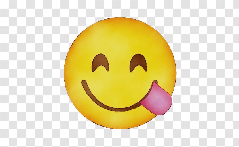 Emoticon - Watercolor - Mouth Happy Transparent PNG