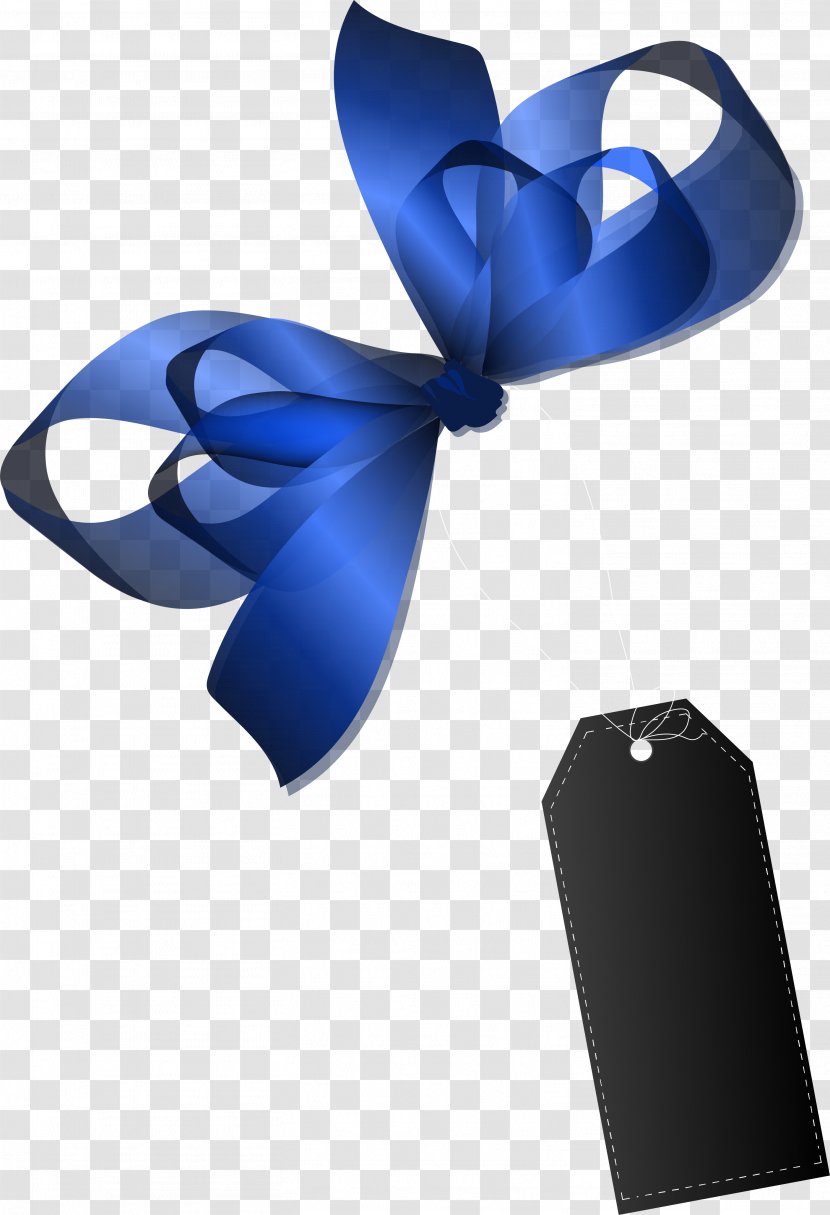 Blue Fresh Flowers Bow - Gift Transparent PNG