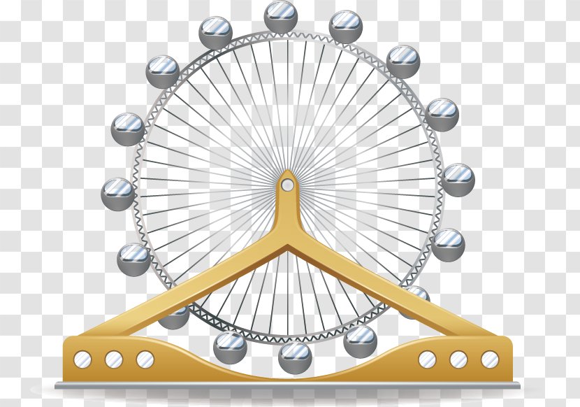 Circus Cartoon Illustration - Material - Ferris Wheel Transparent PNG