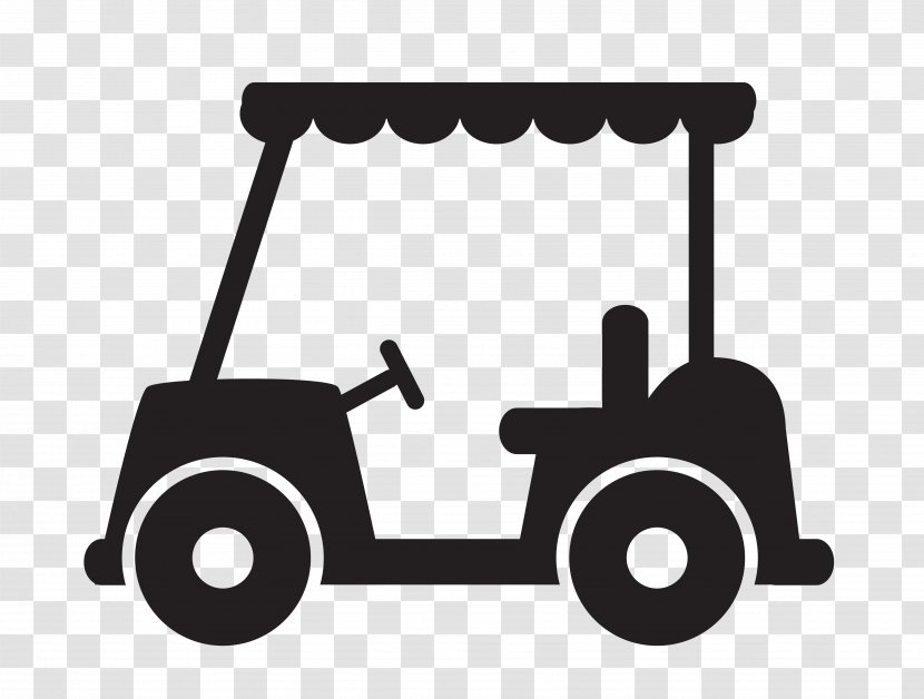 Golf Club Cart Icon - Stroke Mechanics - Vector Black Trolley Transparent PNG