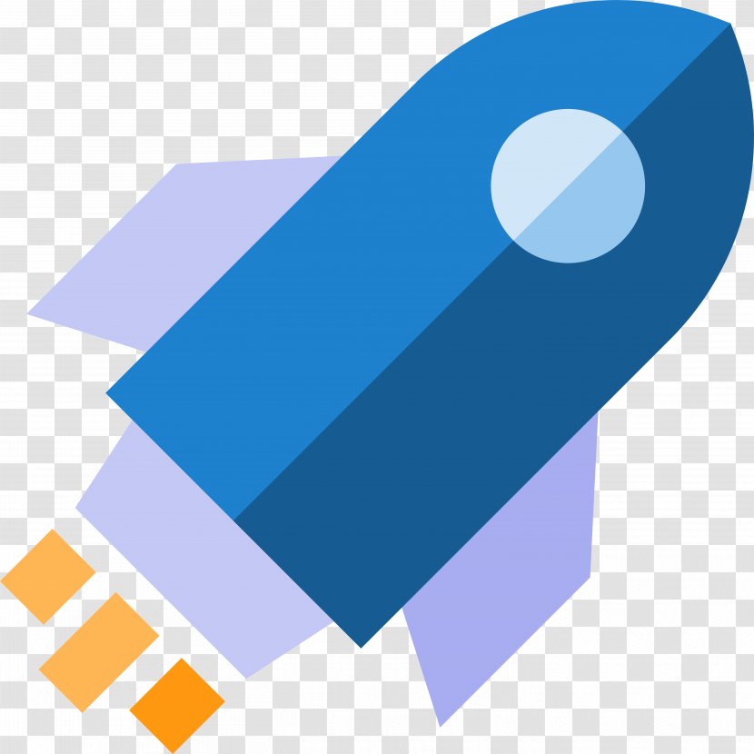Business Icon - Organization - Blue Rocket Transparent PNG