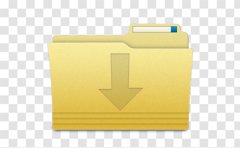 Yellow - Window - Folders Downloads Folder Transparent PNG
