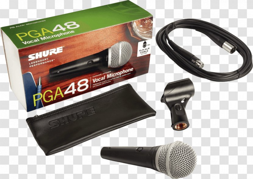 Microphone Shure SM58 SM57 PGA48 - Condensatormicrofoon Transparent PNG