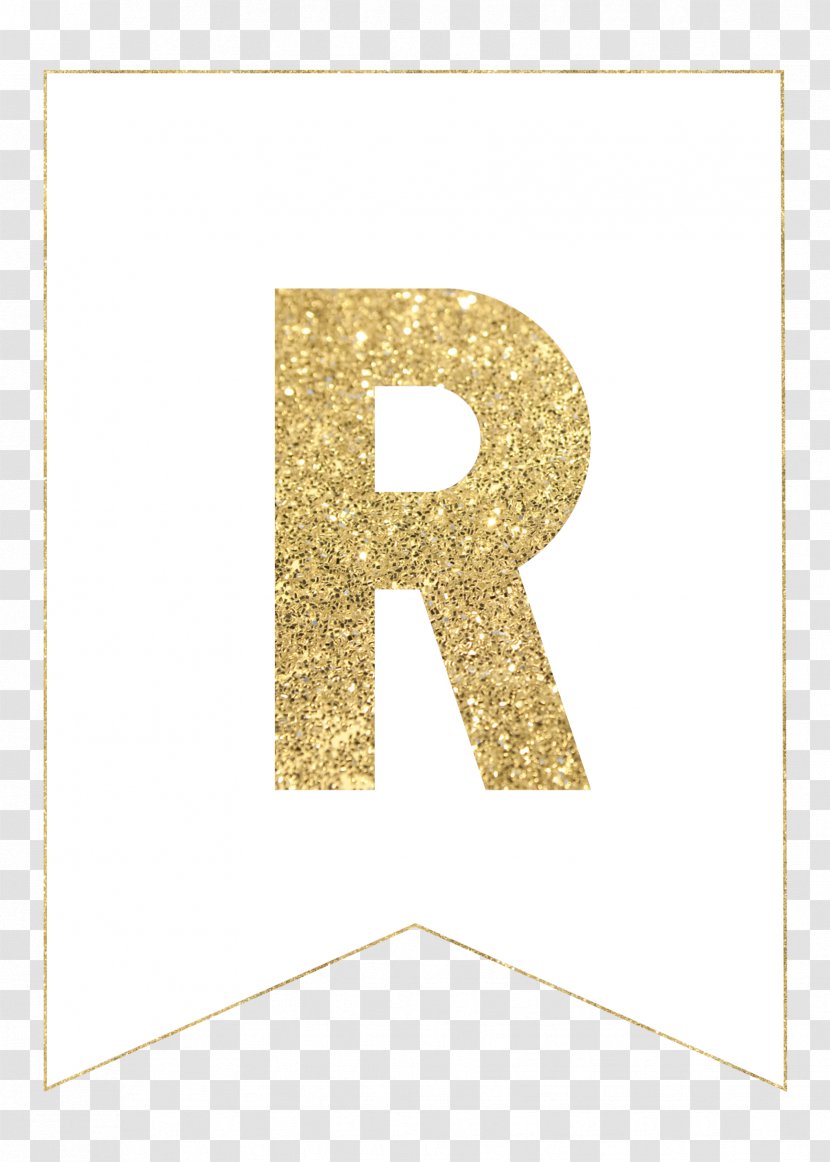 Letter Gold Alphabet Printing Banner - Brand Transparent PNG