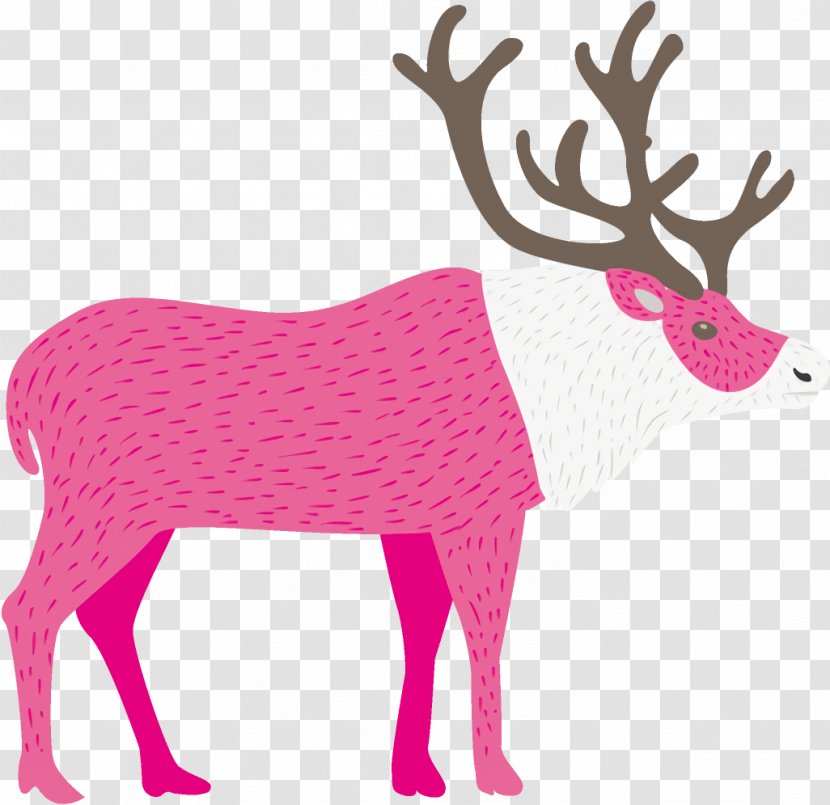 Reindeer Christmas - Sticker Animal Figure Transparent PNG