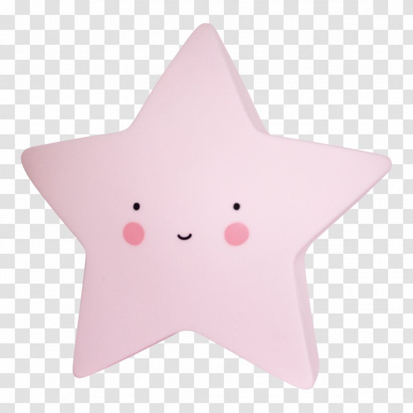 Nightlight Lamp Star Color - Pink Stars Transparent PNG