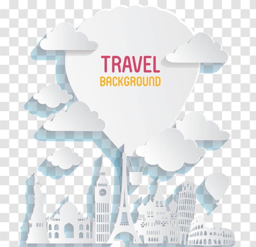Vacation Graphic Design - World - Landmarks Vector Material Transparent PNG