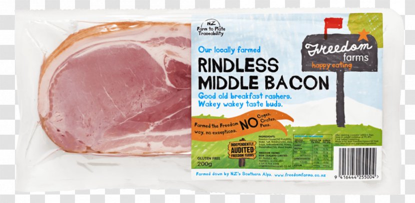 Back Bacon Bayonne Ham Breakfast - Bits Transparent PNG