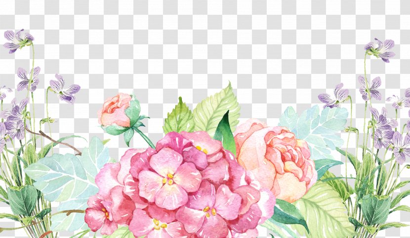 Paper Floral Design Flower Drawing Painting - Flora - Happy Fathers Day Watercolour Transparent PNG