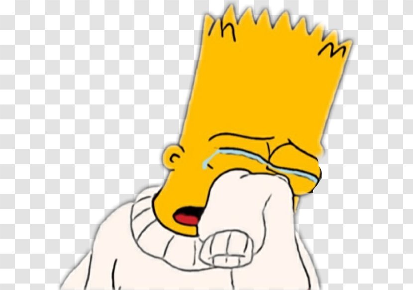 Bart Simpson Sadness Clip Art Image Crying - Nose Transparent PNG
