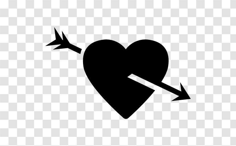 Heart Arrow Symbol - Watercolor Transparent PNG