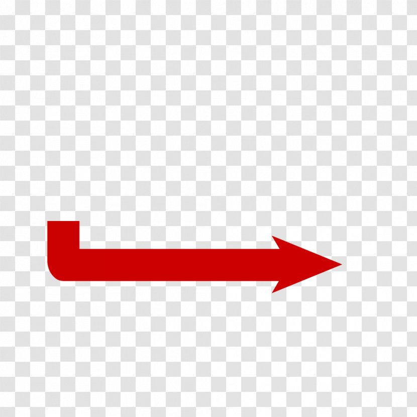 Red Arrow Pointing Right. - Point - Redm Transparent PNG