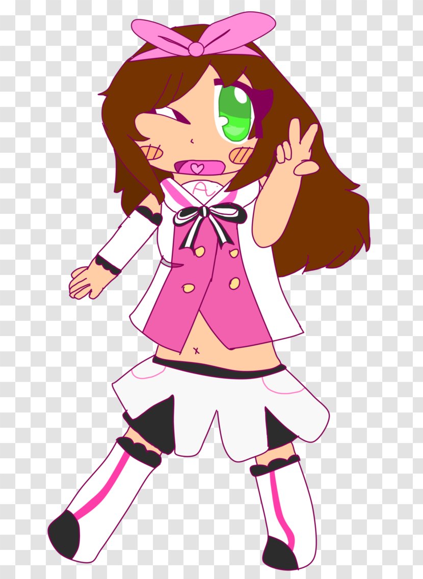 Cartoon Kizuna AI Clip Art - Silhouette - Ai Transparent PNG