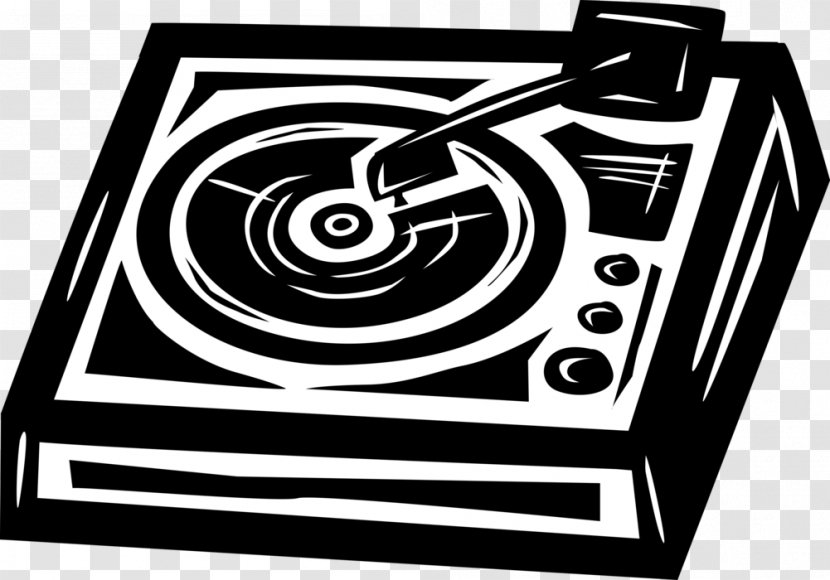Clip Art Logo Black & White - M Pattern Product DesignVinyl Record Phonograph Transparent PNG