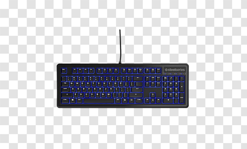 Computer Keyboard Mouse SteelSeries Apex 100 Membrane M500, Adapter/Cable - Numeric Keypad Transparent PNG