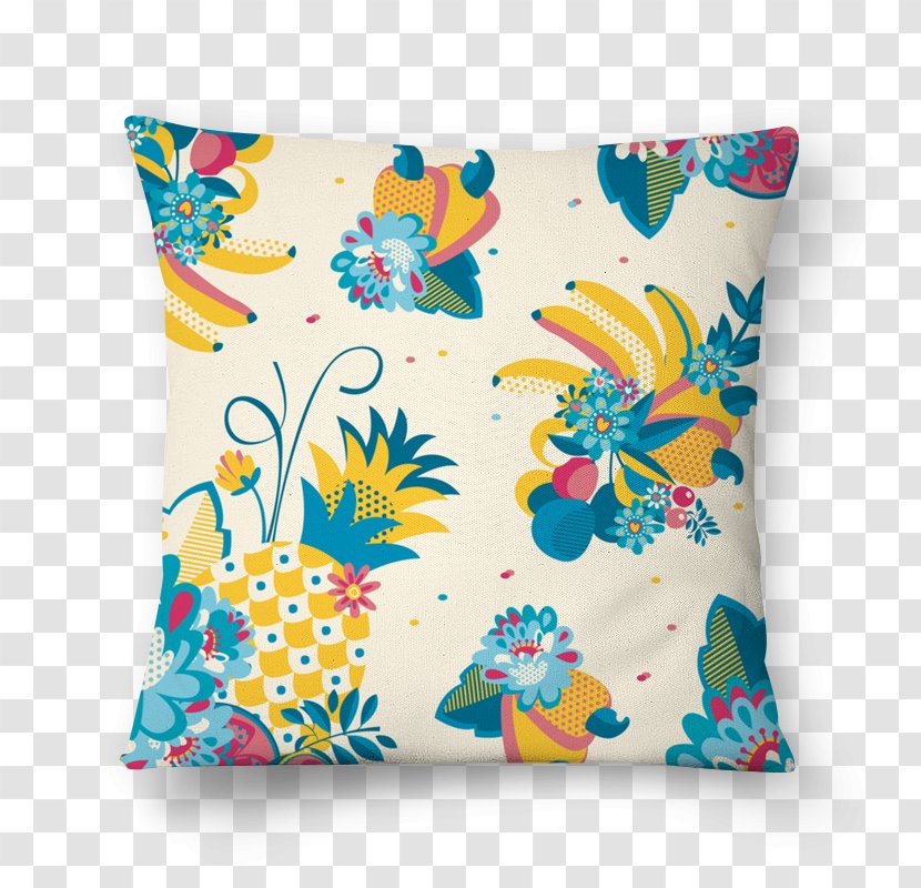 Cushion Throw Pillows Rectangle - Pillow - Chiquita Banana Transparent PNG