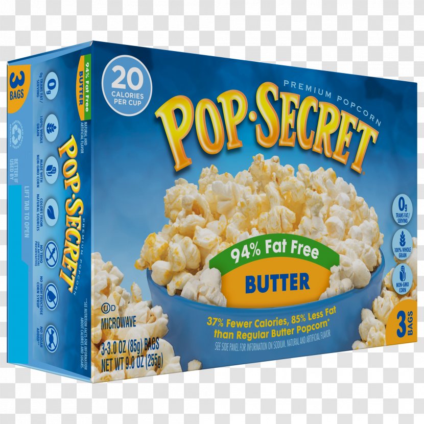 Popcorn Kettle Corn Caramel Pop Secret Butter Transparent PNG