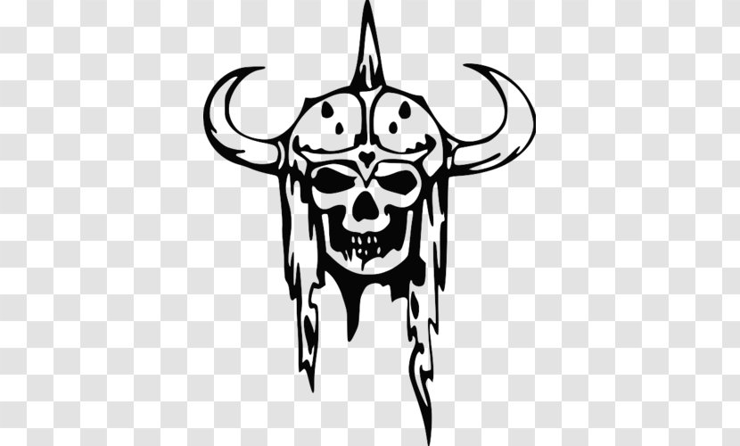 Drawing Viking Skull Tattoo - Symbol - Vikings War Of Clans Transparent PNG