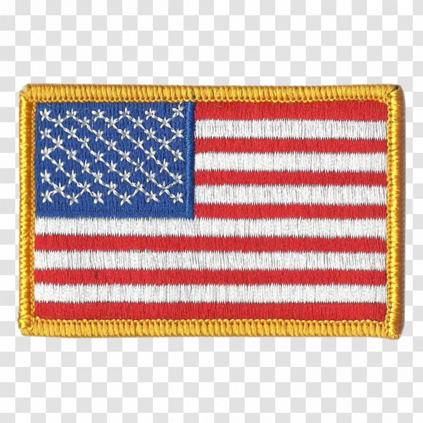 Flag Of The United States Patch Embroidered TacticalGear.com - Clothing Transparent PNG