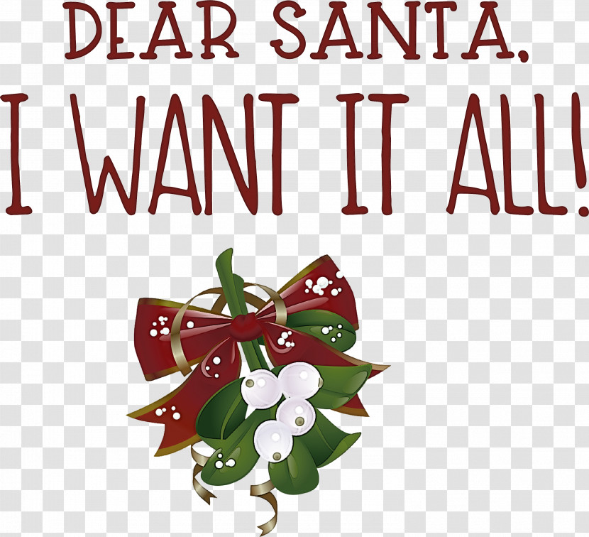 Dear Santa Santa Christmas Transparent PNG