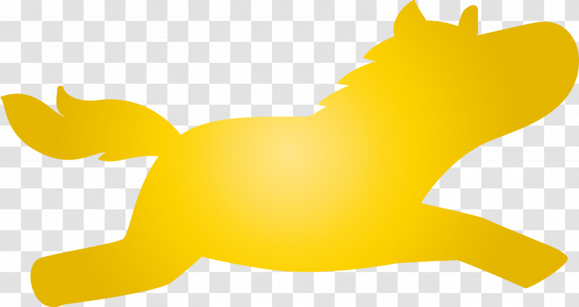 Cartoon Yellow Dog Meter Beak Transparent PNG
