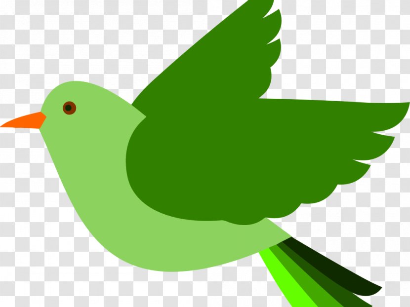 Bird Clip Art - Green Transparent PNG