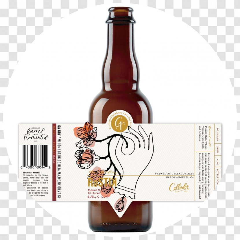 Beer Bottle Cellador Ales Saison - Beverage Can - Wine Barrel Transparent PNG