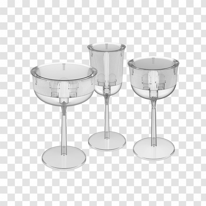Table Wine Glass Light Fixture Qeeboo Furniture - Electric Transparent PNG