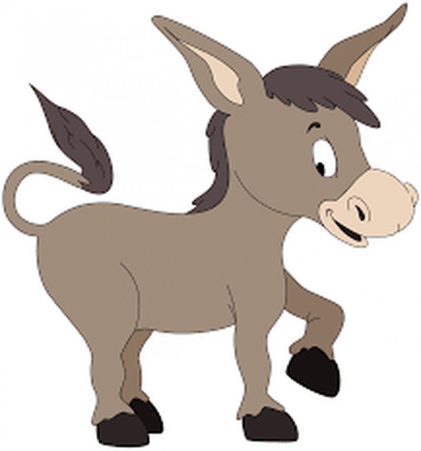 Donkey Clip Art - Vertebrate Transparent PNG