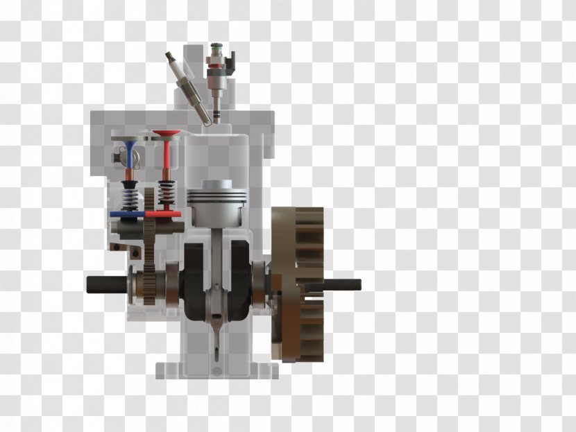 Homogeneous Charge Compression Ignition Fuel Injection Cylinder Head Diesel Engine System - Fourstroke Transparent PNG