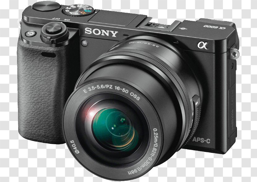 Sony α6000 Canon EF 50mm Lens E PZ 16-50mm F/3.5-5.6 OSS Mirrorless Interchangeable-lens Camera - Digital Transparent PNG