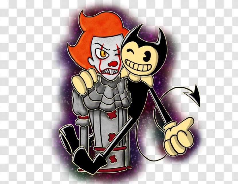 It Bendy And The Ink Machine Clown Horror Demon - Dancing Transparent PNG