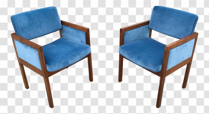Chair Cobalt Blue Armrest - Armchair Transparent PNG