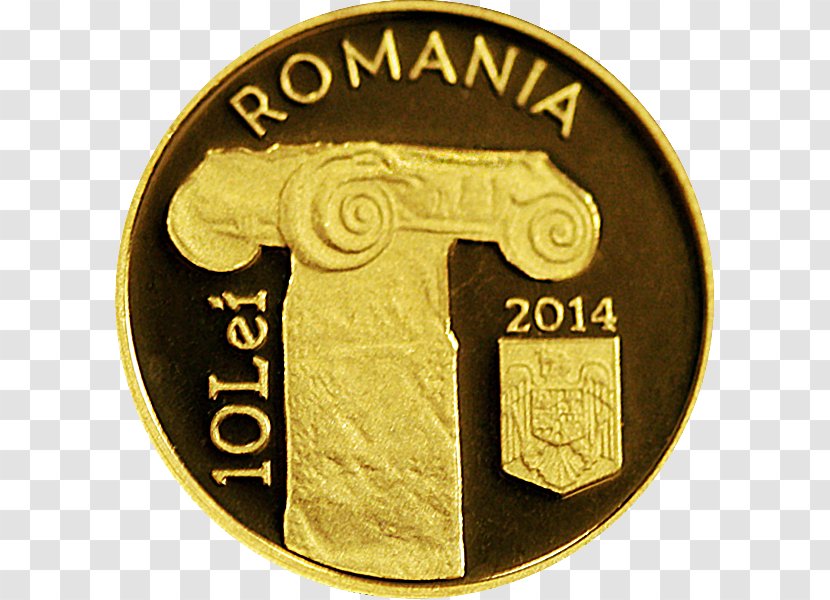 Gold Coin National Bank Of Romania Numismatics Transparent PNG
